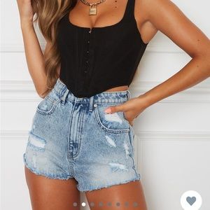 White fox boutique top